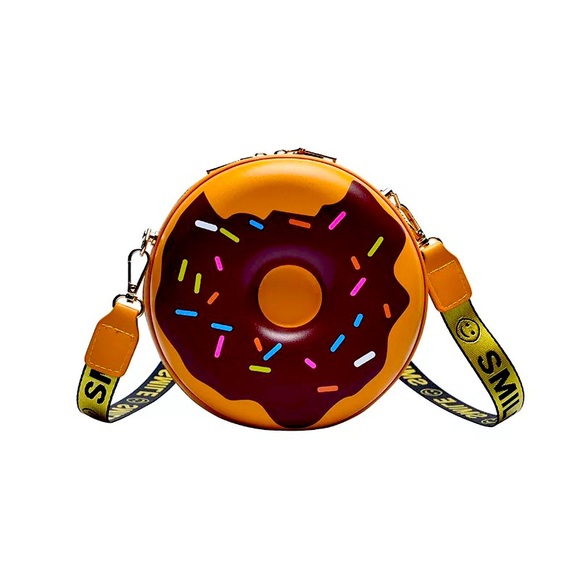 Hand Crafted Handbags - Brown Donut 🍩 Crossbody Clutch bag